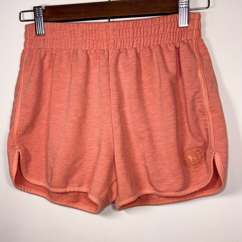 The Black Dog Coral Orange Women Athletic Lounge Shorts Size XXS